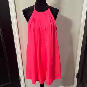 Sugarlips Hot Pink Halter A-Line Dress Size Large